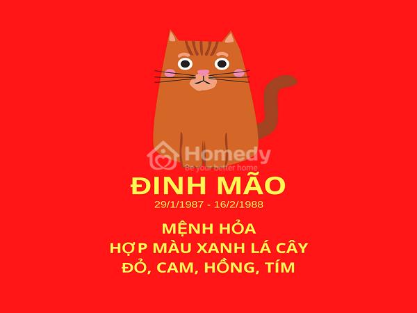 Sinh năm 1987 hợp hướng nào?
