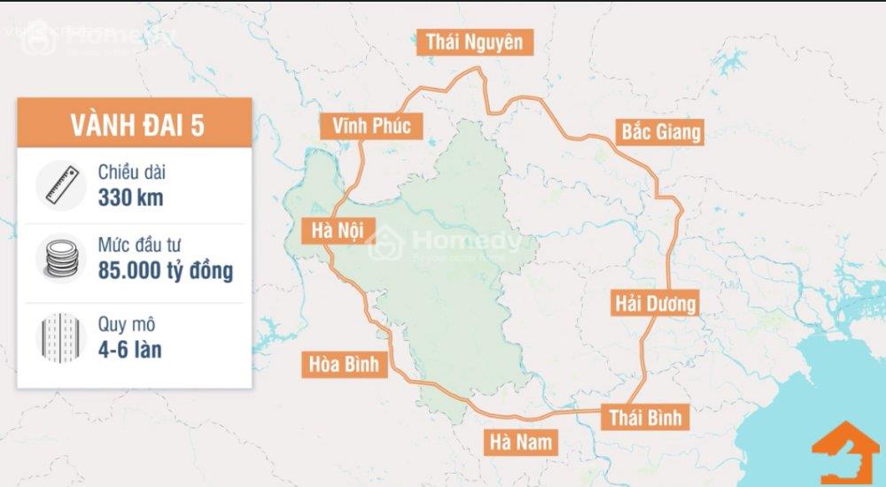 bản đồ quy hoạch đường vành đai 5
