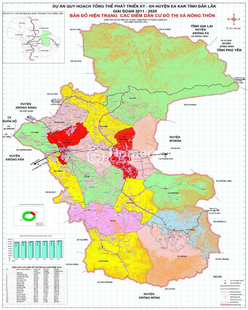 Bản đồ quy hoạch giao thông huyện Ea Kar