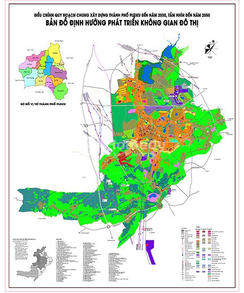 bản đồ quy hoạch TP Pleiku 2030