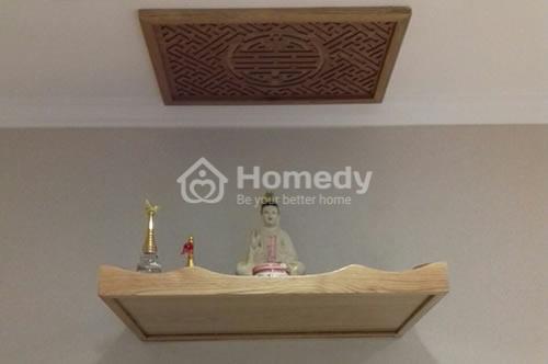 Bàn thờ phật nhỏ, thiết kế đơn giản