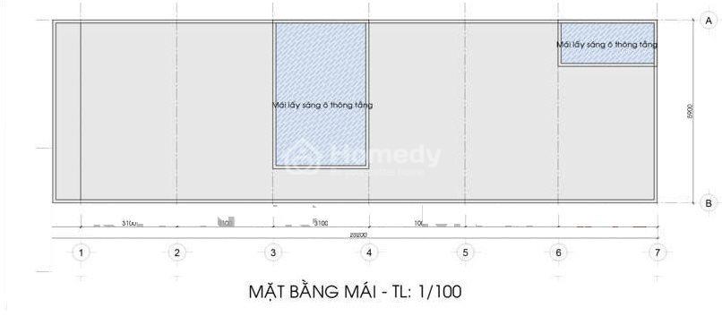 Bản vẽ thiết kế phòng trọ 2 tầng