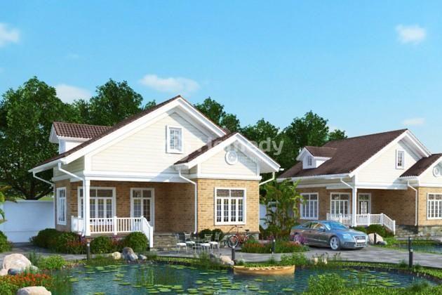 Biệt thự 1 tầng mái thái