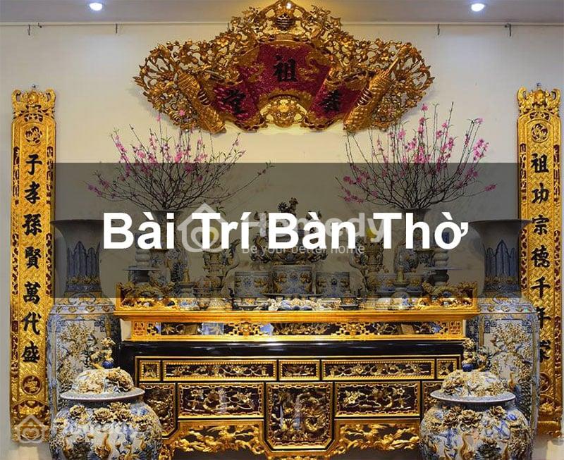 Cách bố trí sắp xếp bàn thờ gia tiên đơn giản