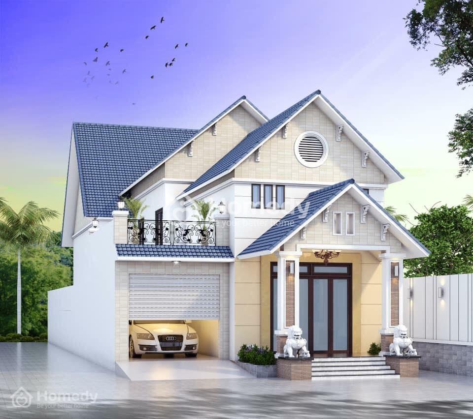 nhà cấp 4 3 gian kèm gác lửng