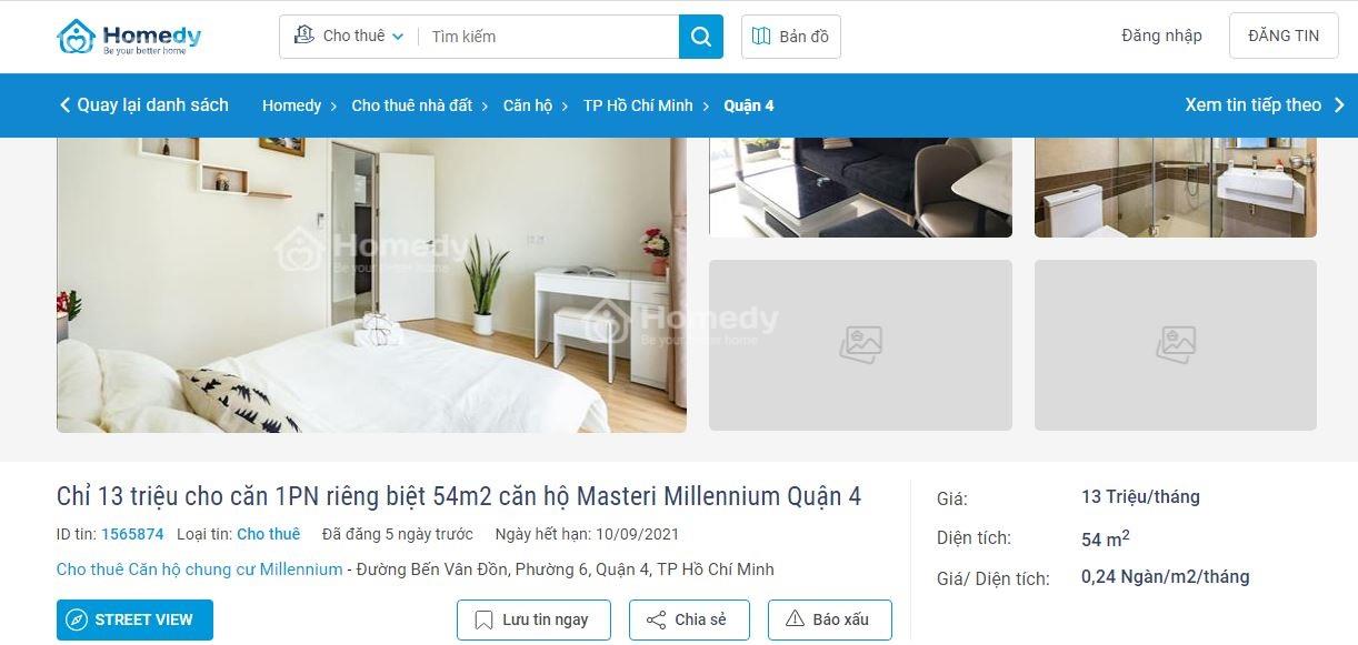 tin dang cho thue chung cu quan 4 hcm