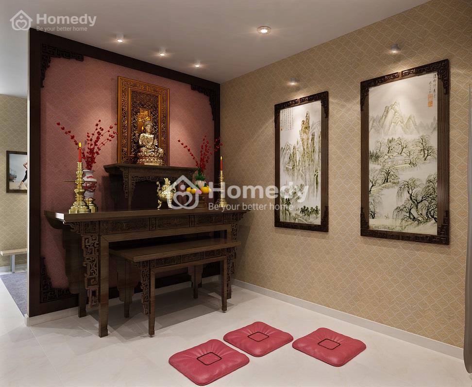 Những lưu ý khi đặt phòng thờ trên phòng bếp