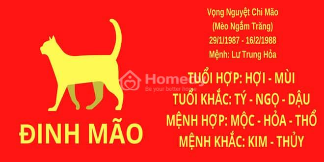 hướng nhà tuổi 1987