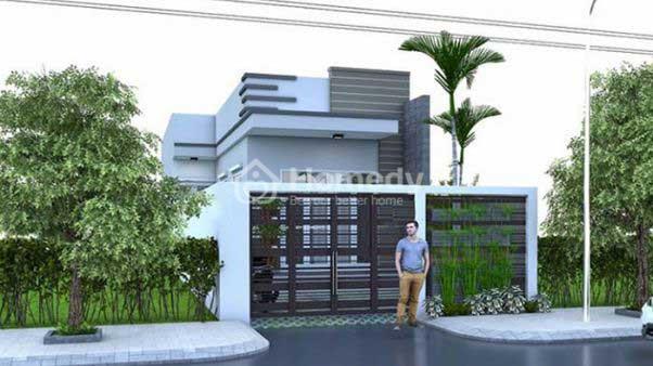 mặt tiền nhà ống đẹp 1 tầng
