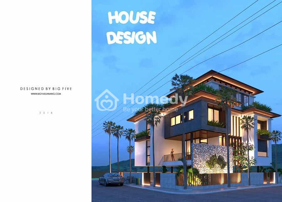 Mẫu biệt thự 2 mặt tiền đẹp