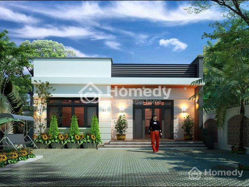 Mẫu nhà cấp 4 120m2 3 phòng ngủ 1 thờ đẹp