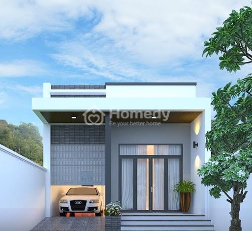 Mẫu nhà cấp 4 gác lửng dưới 100 triệu hiện đại số 16