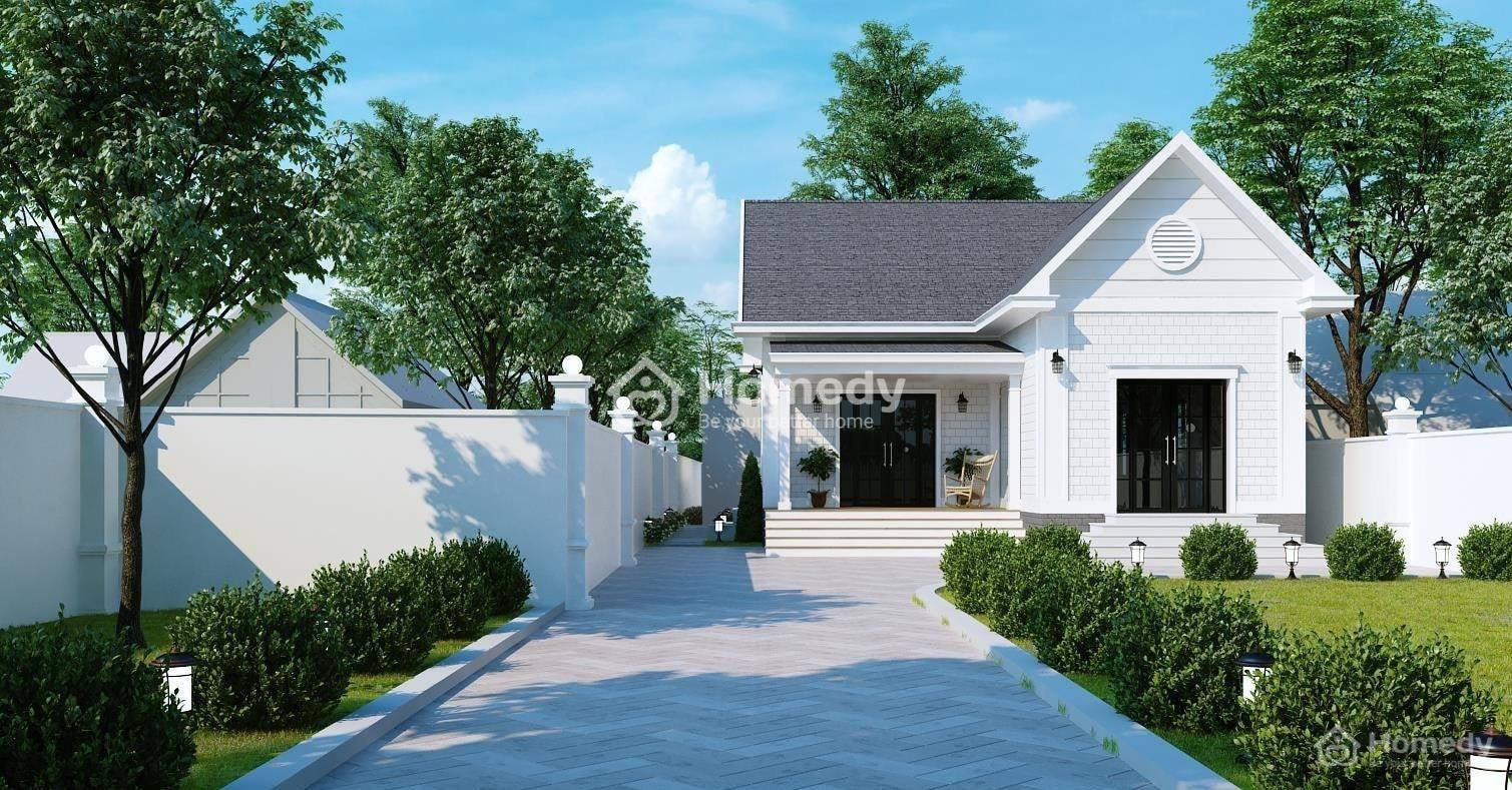 Mẫu nhà mái thái cấp 4 có gác lửng dưới 100m2 số 1