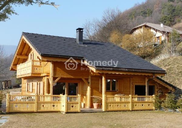 Nhà gỗ 3 gian 1 gác