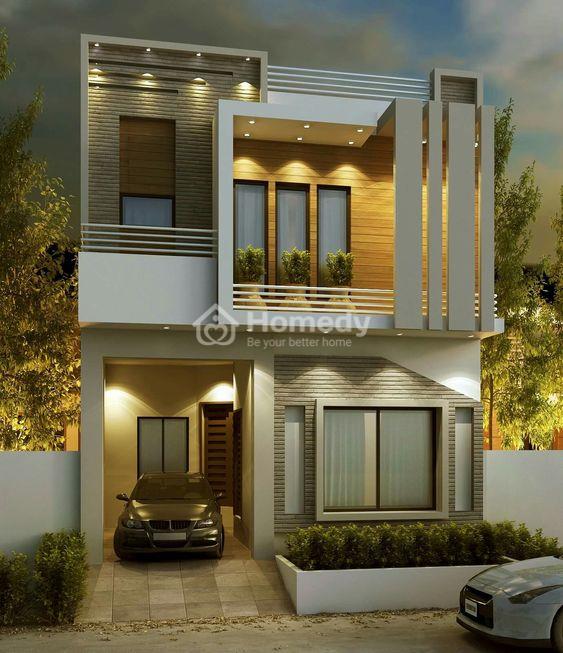 mẫu thiết kế nhà ống 2 tầng 5x20m