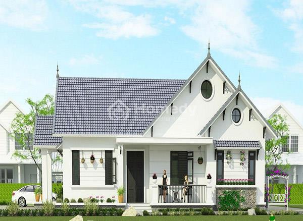 Mẫu nhà cấp 4 120m2 3 phòng ngủ 1 thờ mái thái