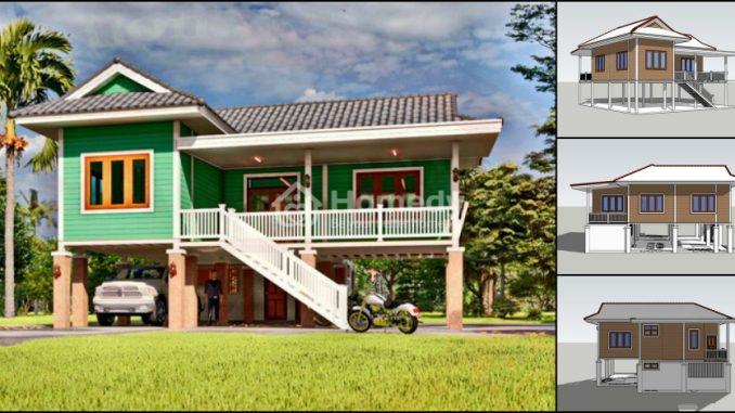 Nhà 2 tầng kiểu nhà sàn