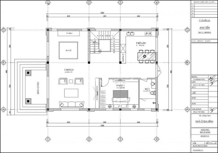Mẫu nhà mái nhật 2 tầng 9x12m