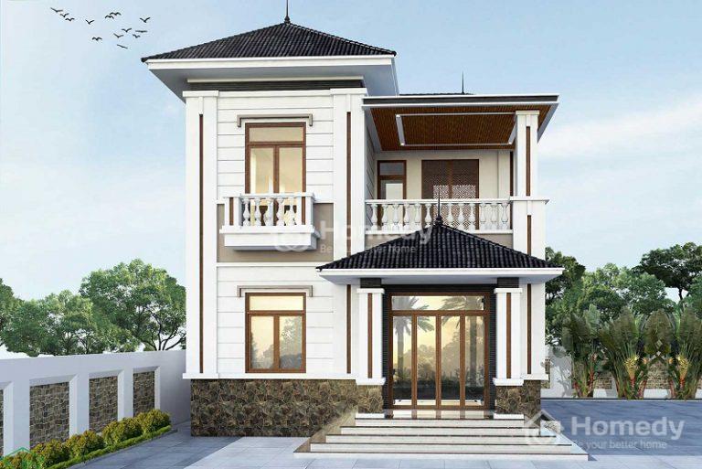 Mẫu nhà mái nhật 2 tầng 9x12m