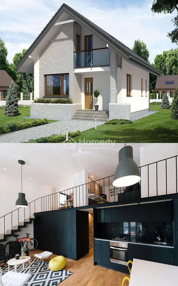 Nhà cấp 4 có 4 phòng ngủ rộng 100m2