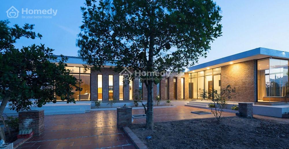 Mẫu nhà chữ l 1 tầng mái bằng độc đáo