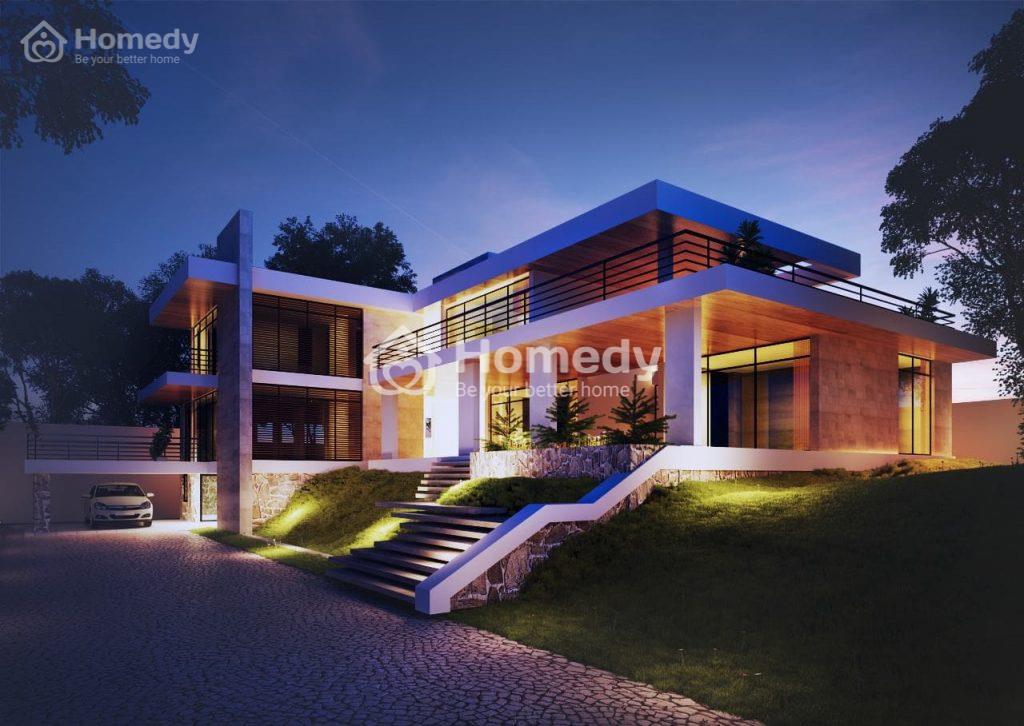 Dự trù chi phí xây nhà chữ l 2 tầng 600 triệu