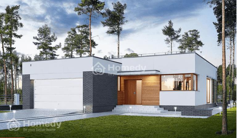 Ưu điểm của nhà chữ L mái bằng