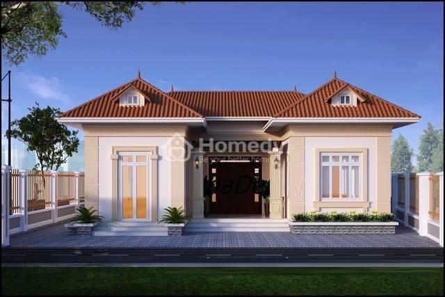 Mẫu thiết kế nhà chữ U 3 phòng ngủ đẹp 2021
