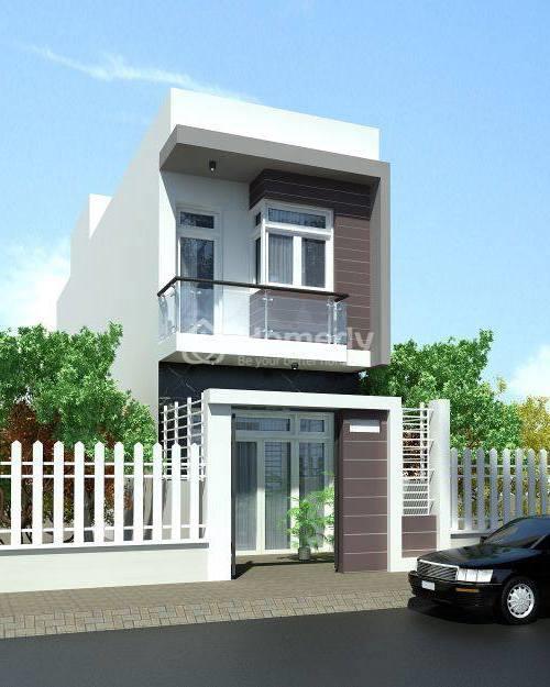 Nguyên tắc phối màu sơn mặt tiền nhà ống 2 tầng