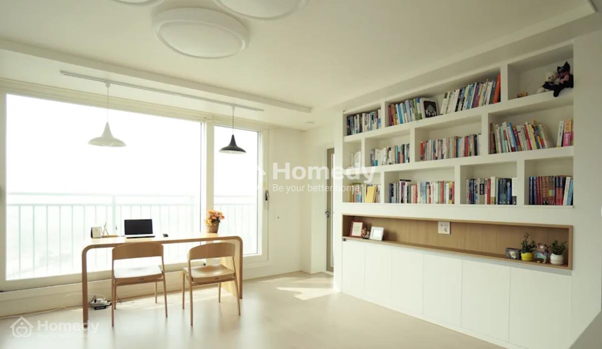 Phòng đọc sách đơn giản