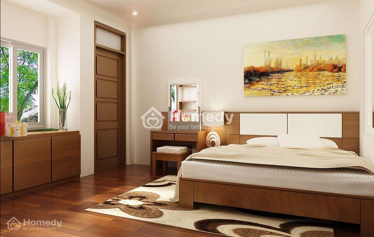 phong thủy nhà ở nên tránh giường đối diện cửa phòng