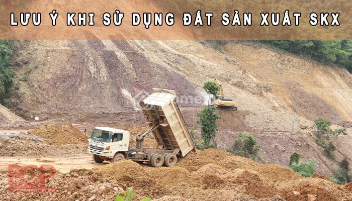 Lưu ý cần nhớ trong quá trình sử dụng đất SKX