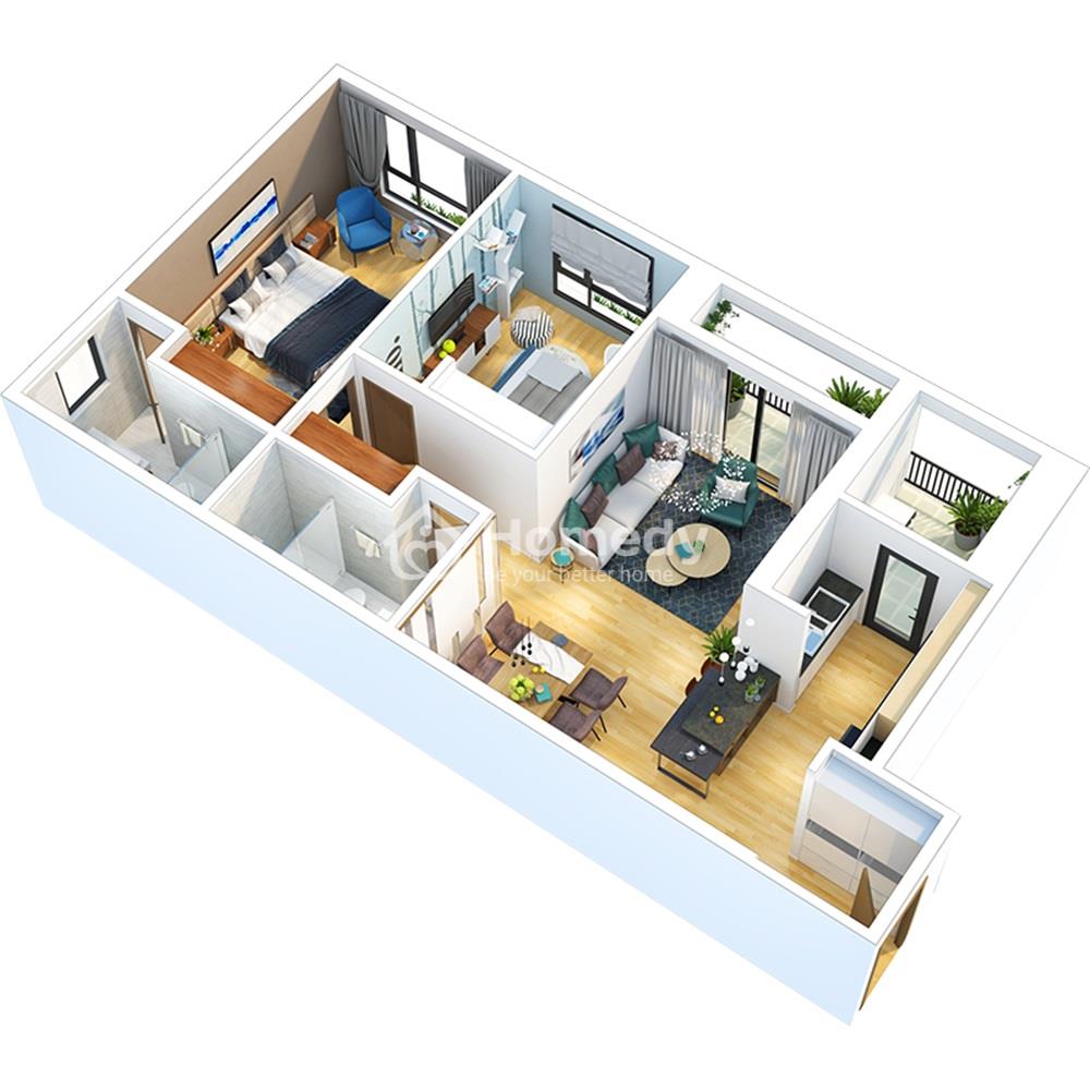 Thiết kế căn hộ 6th Element Tây Hồ Tây