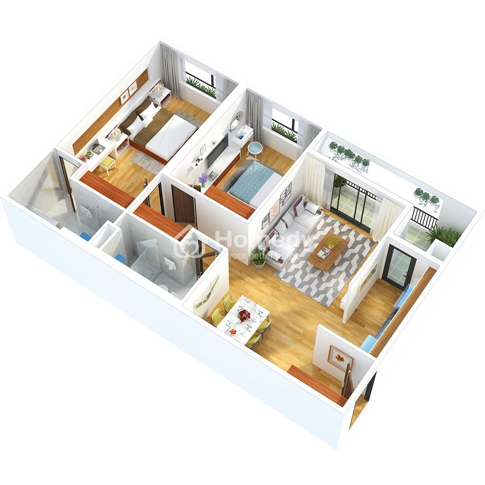 Thiết kế căn hộ 6th Element Tây Hồ Tây