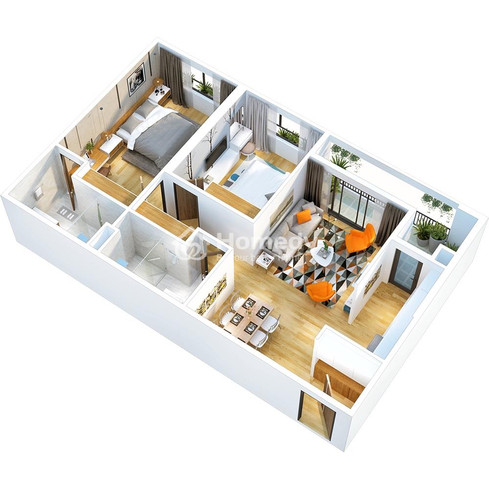 Thiết kế căn hộ 6th Element Tây Hồ Tây