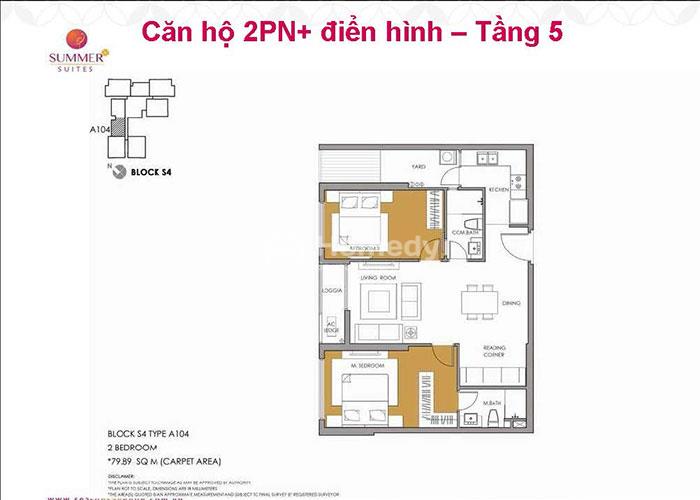 Mặt bằng điển hình tầng 6-40 dự án căn hộ Season Avenue của CapitaLand