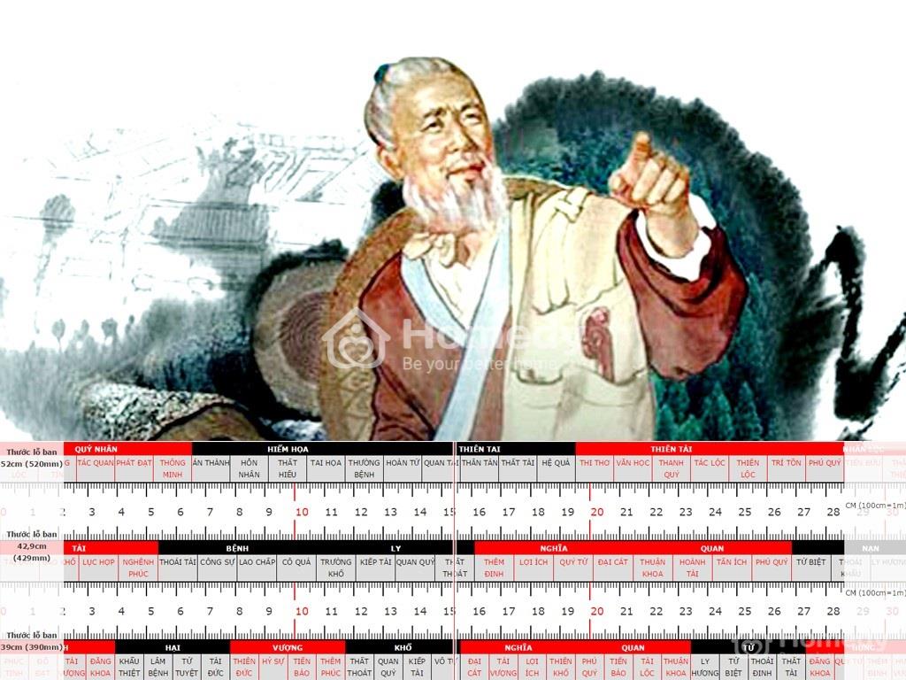 Thước lỗ ban làm nhà là gì