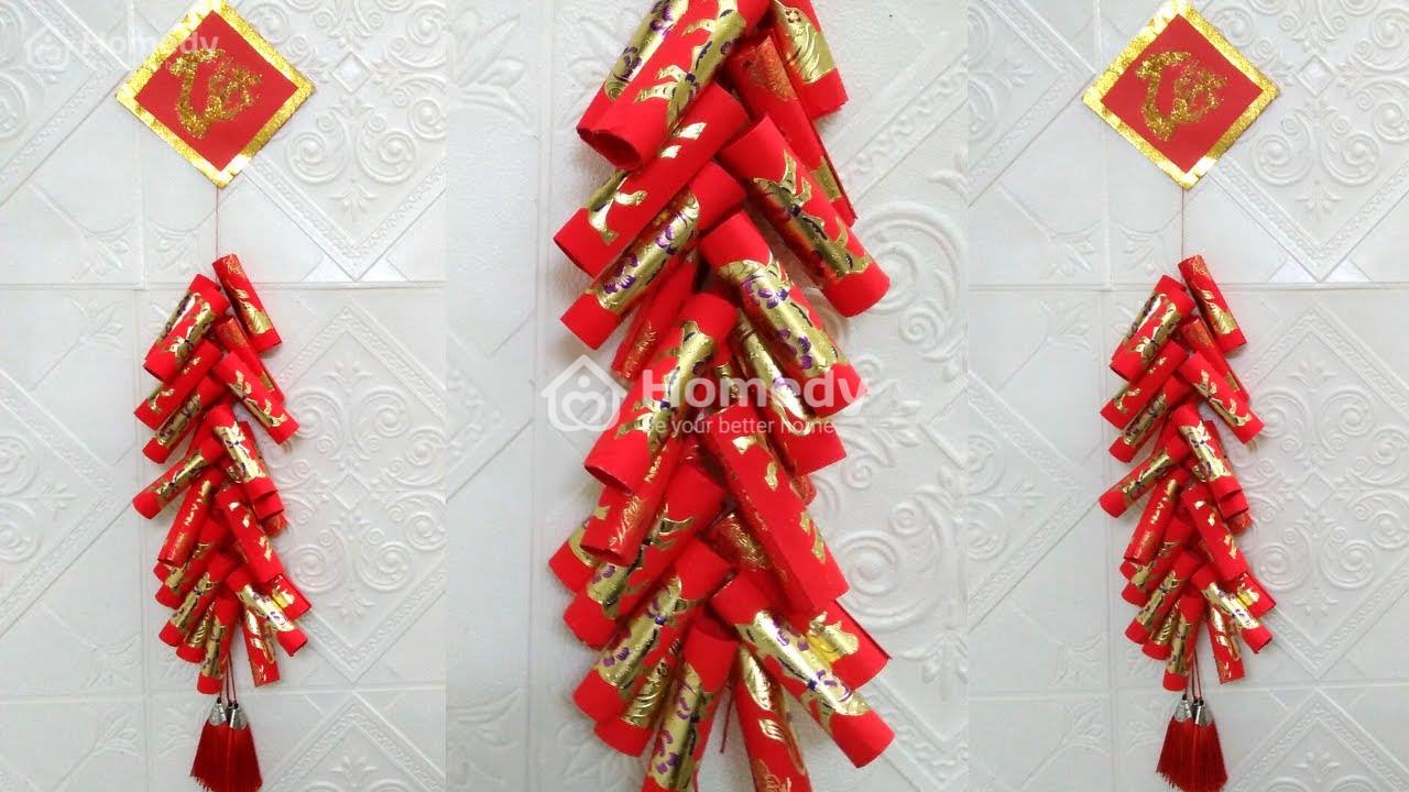 trang trí nhà ngày Tết bằng đồ handmade