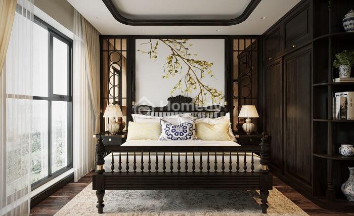 trang trí phòng ngủ kiểu trung quốc