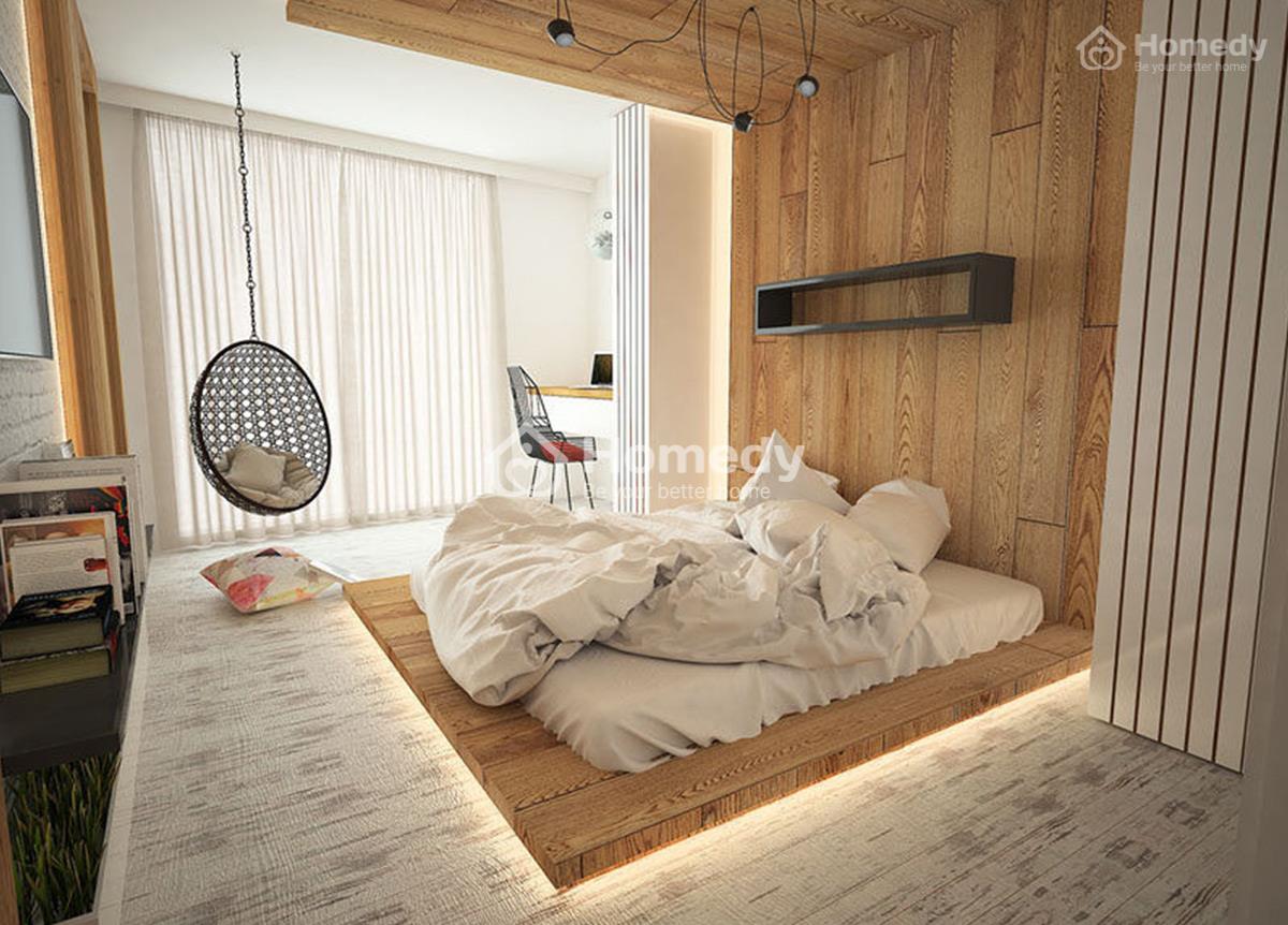 Thiết kế nội thất phòng ngủ không giường theo phong cách Nhật Bản