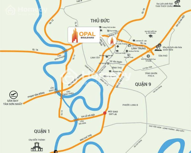 Vị trí dự án Opal Boulevard